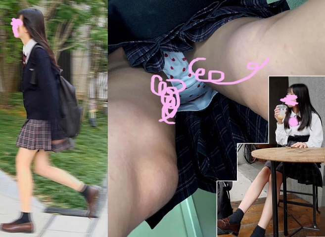 JK風密着10日！！顔出し！まじめ妹系美少女のパンツ4日分！！