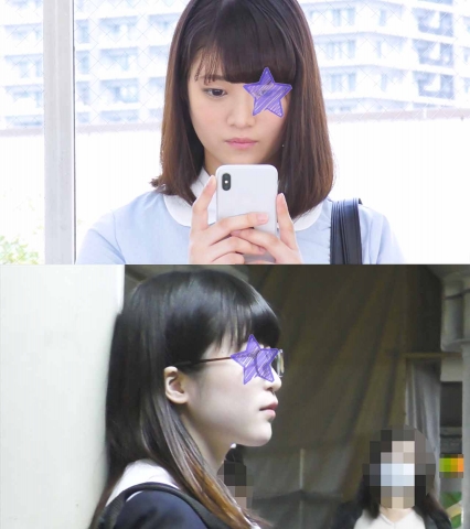 【電車痴漢】顔出し制服JK★年末年始特別セール★中出し2本セットでお値段1本分★バレエで有名なお嬢様私立生とガリ勉眼鏡女子