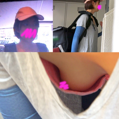 汗っかきショートヘア配達員のふっくらピンク乳首が届きました！