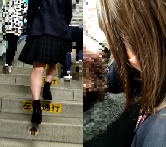 梟の痴漢報告033特別編（同じ制服女子を連日痴漢3日目集団）