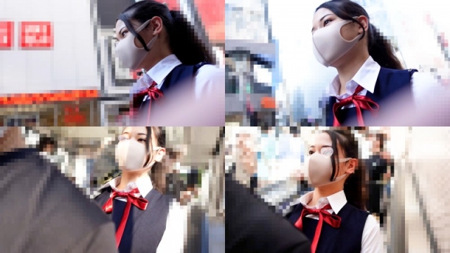 《美人系女子●生》【電車痴漢】★ハーフ女子★ポニーテール★美形★引きしまった美脚★女子●生★中出し★