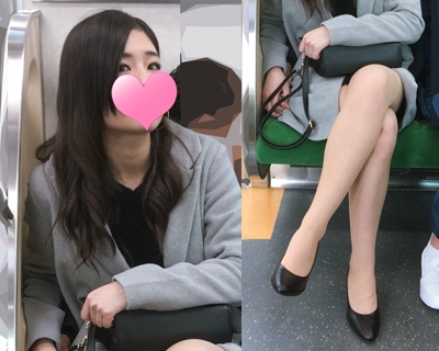 【7/26まで限定顔出し】とにかくカワイイ美人美脚OLが彼氏とイチャイチャしながら脚見せつける