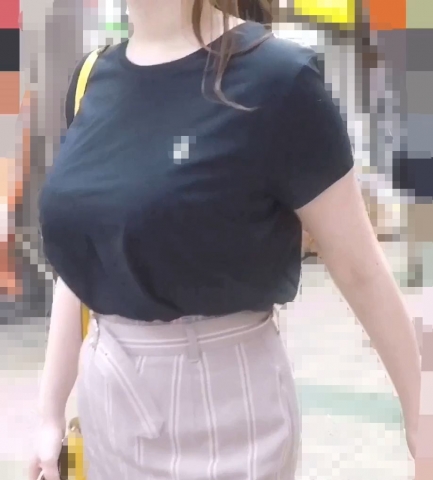 【G1】Hカップ Tシャツボインギャルの乳揺れ vol.47