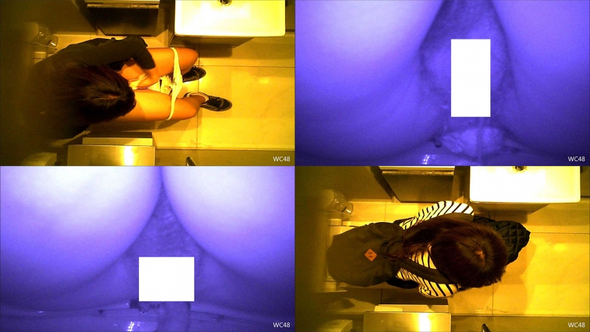 洋式トイレ前方アップ＆上から盗撮⑤