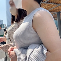 【通スピ＆スロー】夏気分！ノースリーブのワンピースな着衣巨乳様に大接近！