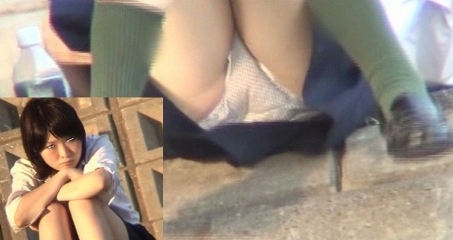 J○ 可愛い系 股開きパンモロ 超接写撮影