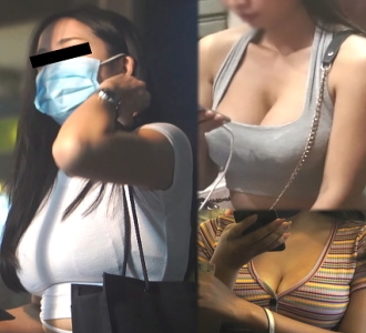 高画質5人 夜の街の巨乳、爆乳さんたち６