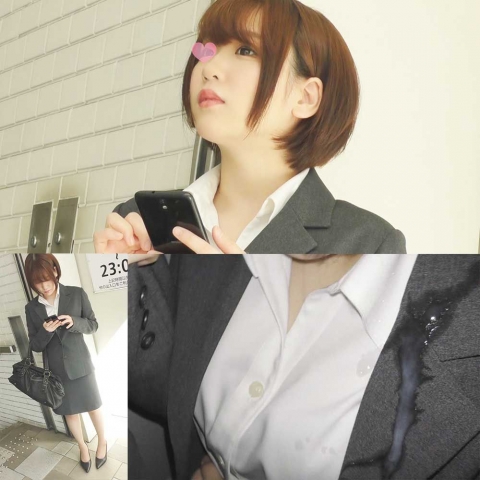 【痴漢動画】与※祐希そっくりの萌えカワ新卒OL＊紐パンほどきローター挿入＊連れ込みイラマでリクスーがザーメンまみれ【高画質】