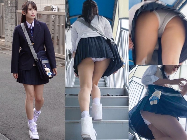隣人J2年K 初秋→冬 登下校パンチラ 脱衣盗撮