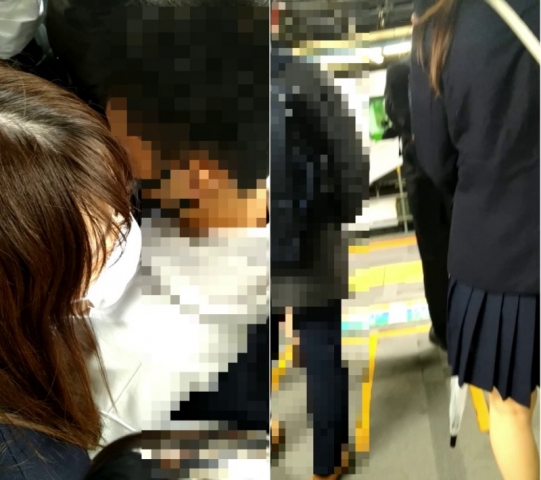梟の痴漢報告037（最強で新学期の制服女子が集団痴漢）