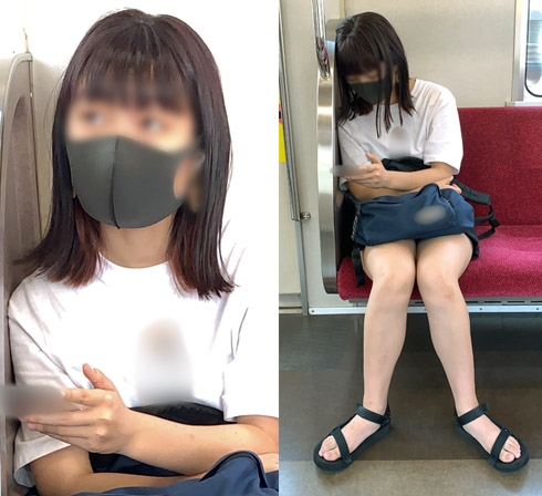 新鮮で美味しそうな生脚を披露してくれた可愛い女子大生（其の四）