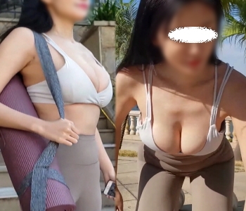 高画質 あのジョギング爆乳さんが今度は外で！