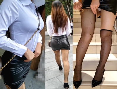【高画質】Vol2 巨乳ピタ尻 何度もパンストがずり落ちて