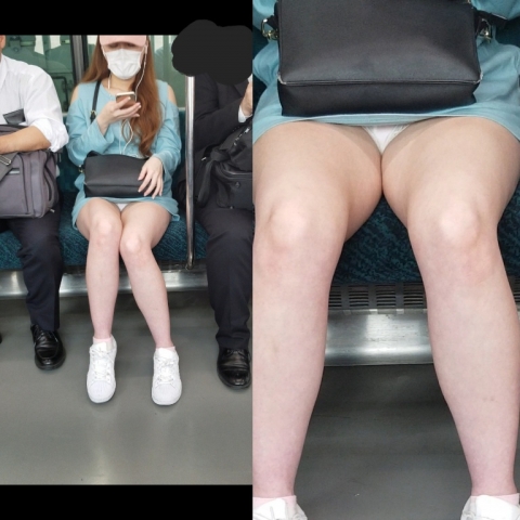 純白丸見え激ミニギャル