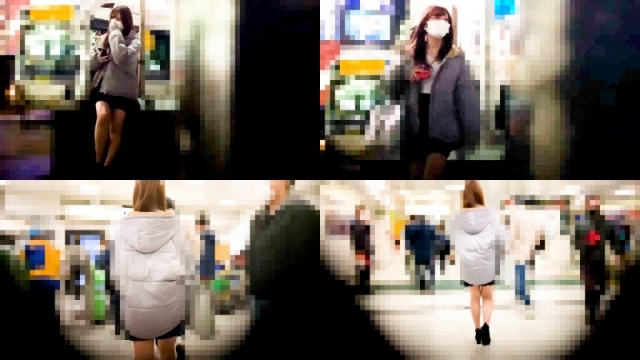 《ラウンドガール風美形女子》【電車痴漢】★スタイル抜群★ミニスカ★美形★美脚★潮吹き★