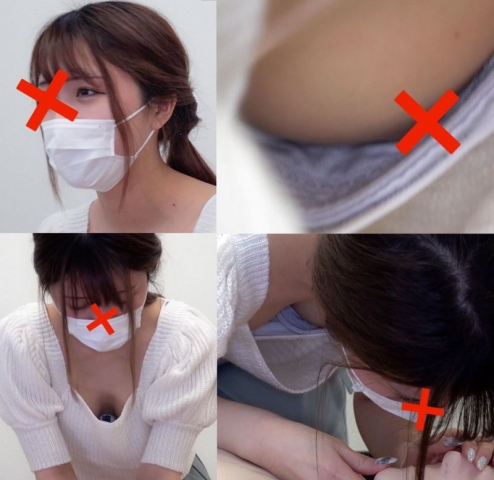 【胸ちら】救命講習㉒　美乳と巨乳の浮きブラ　2名