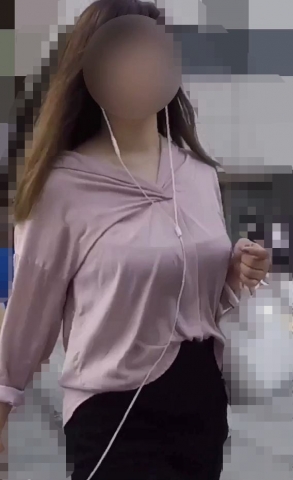 【G1】Gカップ 長身ヤンキー風OLの激しい乳揺れ vol.45
