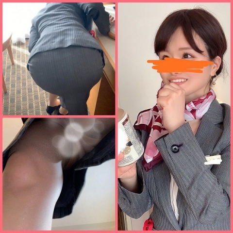 【禁断】ホテルスタッフのお姉さんのパンチラ盗撮18