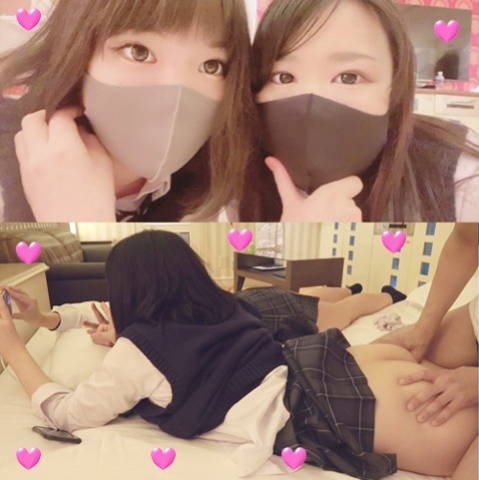 【個撮】生贄交換のあきちゃんが新たな親友を連れて来てバカ自撮り！完全に素！エロ過ぎるおバカな神トーク炸裂！オマケ映像