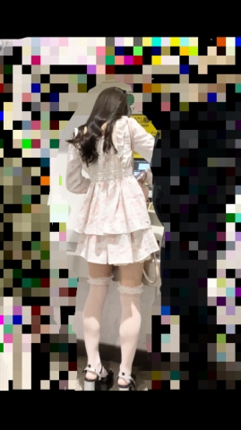 素人 083 対面お股がばがばなタイトスカートの色白お姉さん　その3※ミニスカ華奢色白ニーソ極上女子付き